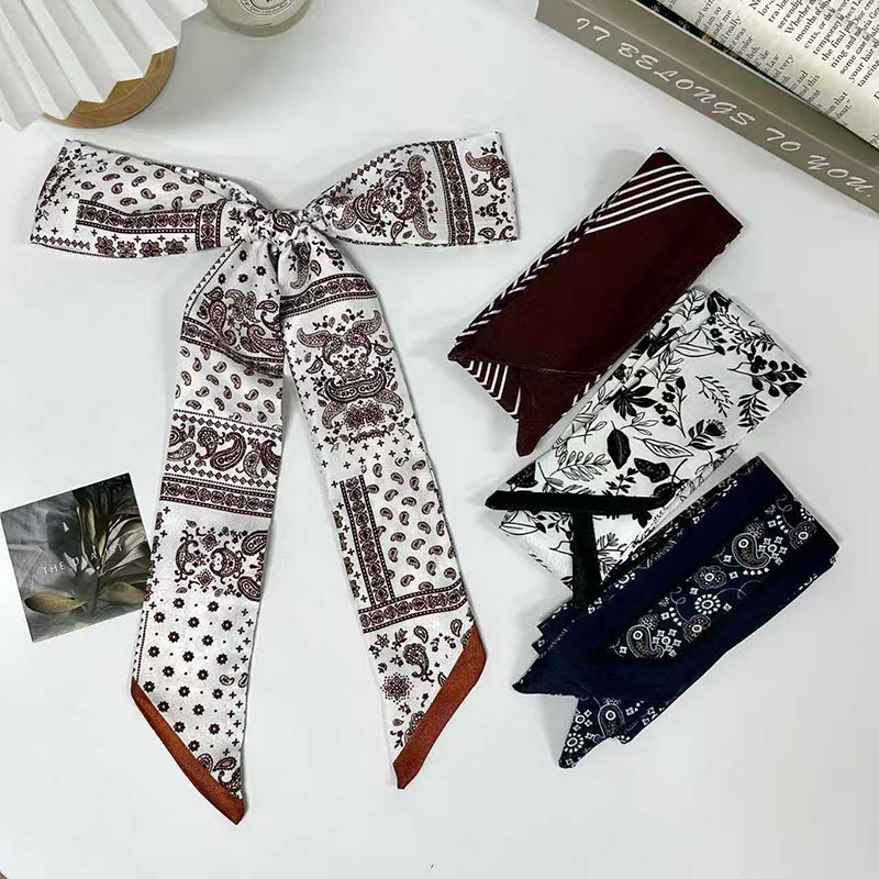 Head Wrap Turban - 2025 Neu eingetroffen: Luxuriöser schmaler Seidenschal