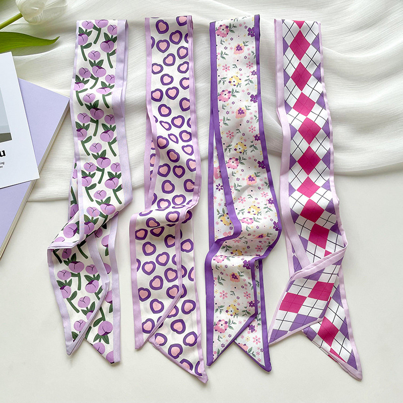 Head Wrap Turban - Neue Luxus Schmale Kurze Frau Seide