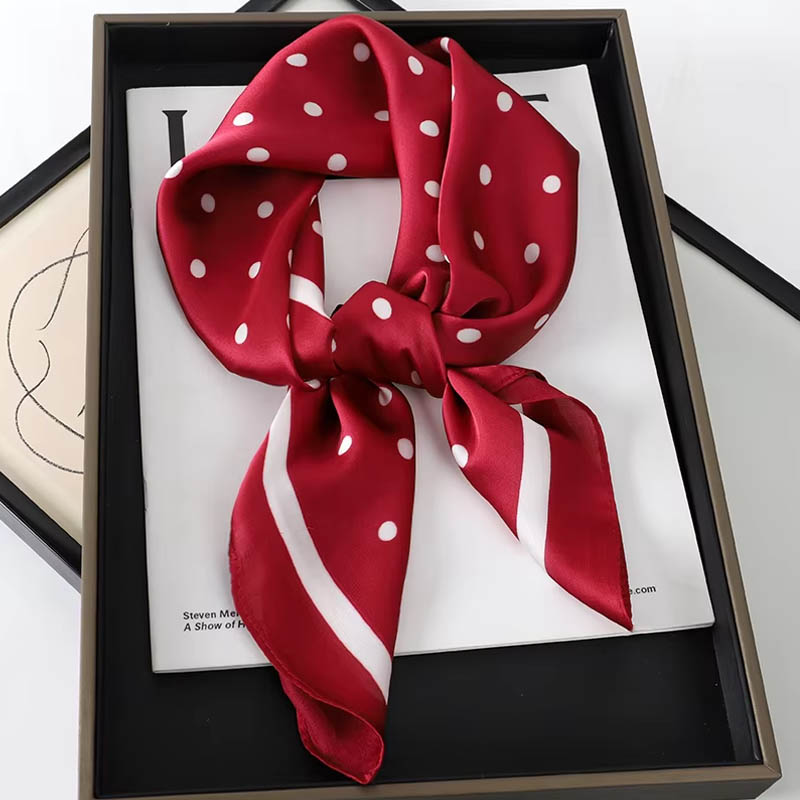 Luxus Dame Haar Dot Schal Weib – Scarf Silk Square Bewertung und Preis